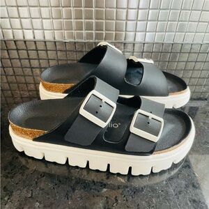 Papillon by Birkenstock Arizona Platform Slide Sandals